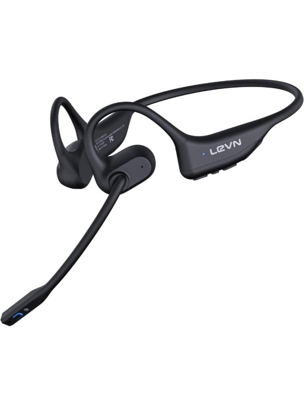 Lightweight Open Ear Bluetooth Headphones with Mic - Sweatproof Wireless Headset